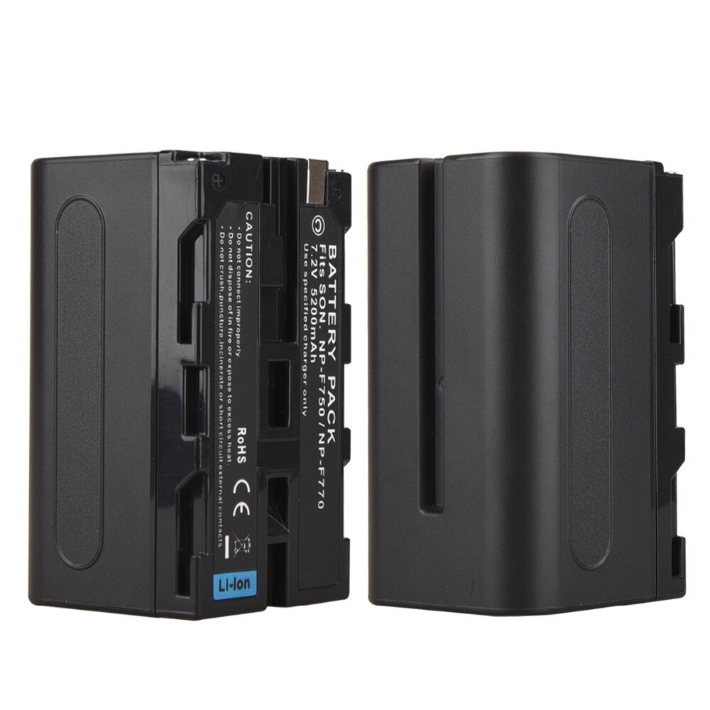 Seirox (NP-F750/F770) 5200mAh Rechargeable Lithium-ion Battery Pack for Video Camera LED Light