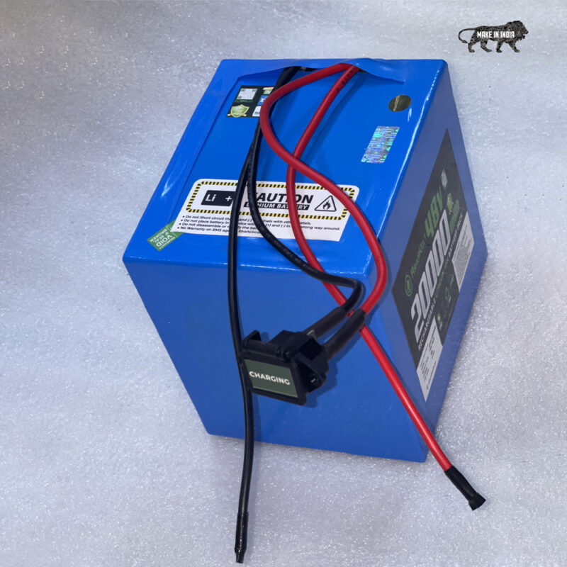 AshvaVolt® 48V 20Ah Lithium-Ion Rechargeable Battery Pack For Electric Vehicle, Solar & Others EV 20 Ah Battery for E Bike | 48 volt 20000mAh